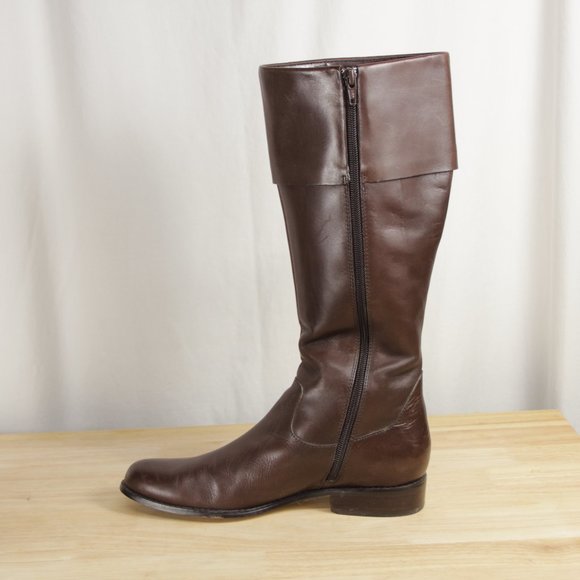 Anne Klein Maemmie Leather Riding Boots 7.5 - Picture 7 of 13